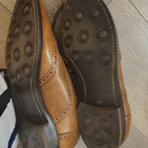 7.5 - Shetland&Fox - dapper brown leather oxfords